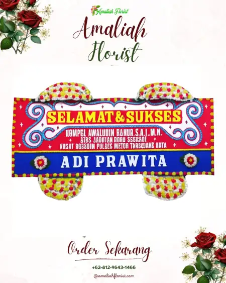 Papan Bunga Ucapan Selamat Temperak